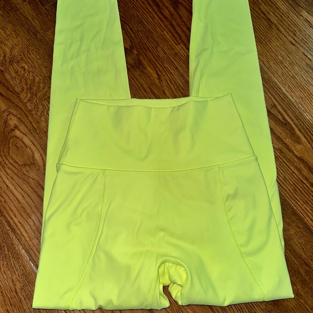 Aerie Lemon Yellow Active Leggings